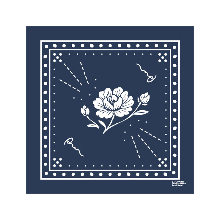 "Botan" Bandana (Navy)