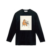 KIDS "Remoto Work" L/S TEE (Black)
