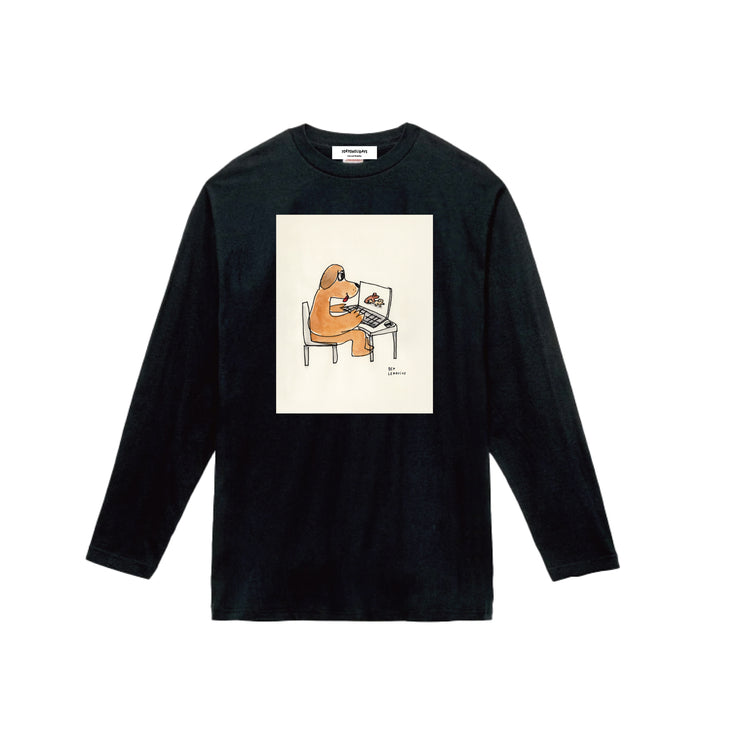 KIDS "Remoto Work" L/S TEE (Black)