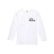 KIDS "DOG PERSON" L/S TEE (White)
