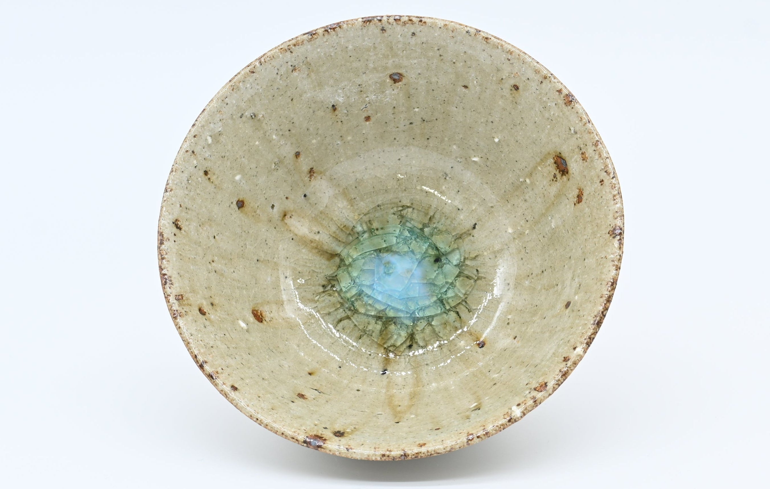 宮城陶器　6寸麺鉢（青磁釉）Miyagi Toki — 6-sun Noodle Bowl / Celadon Glaze (Seiji-yu)