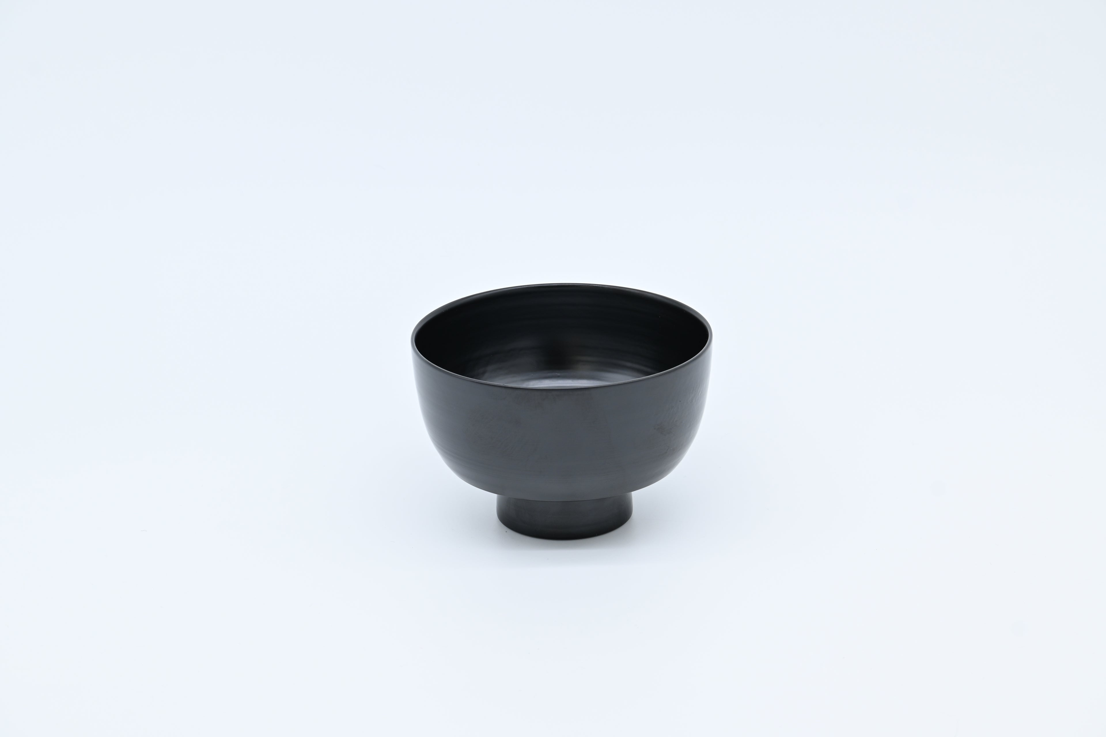 木漆工とけし　壺椀　黒 （中）/ Moku-Shikko Tokeshi — Tsubowan Bowl (Medium) / Black