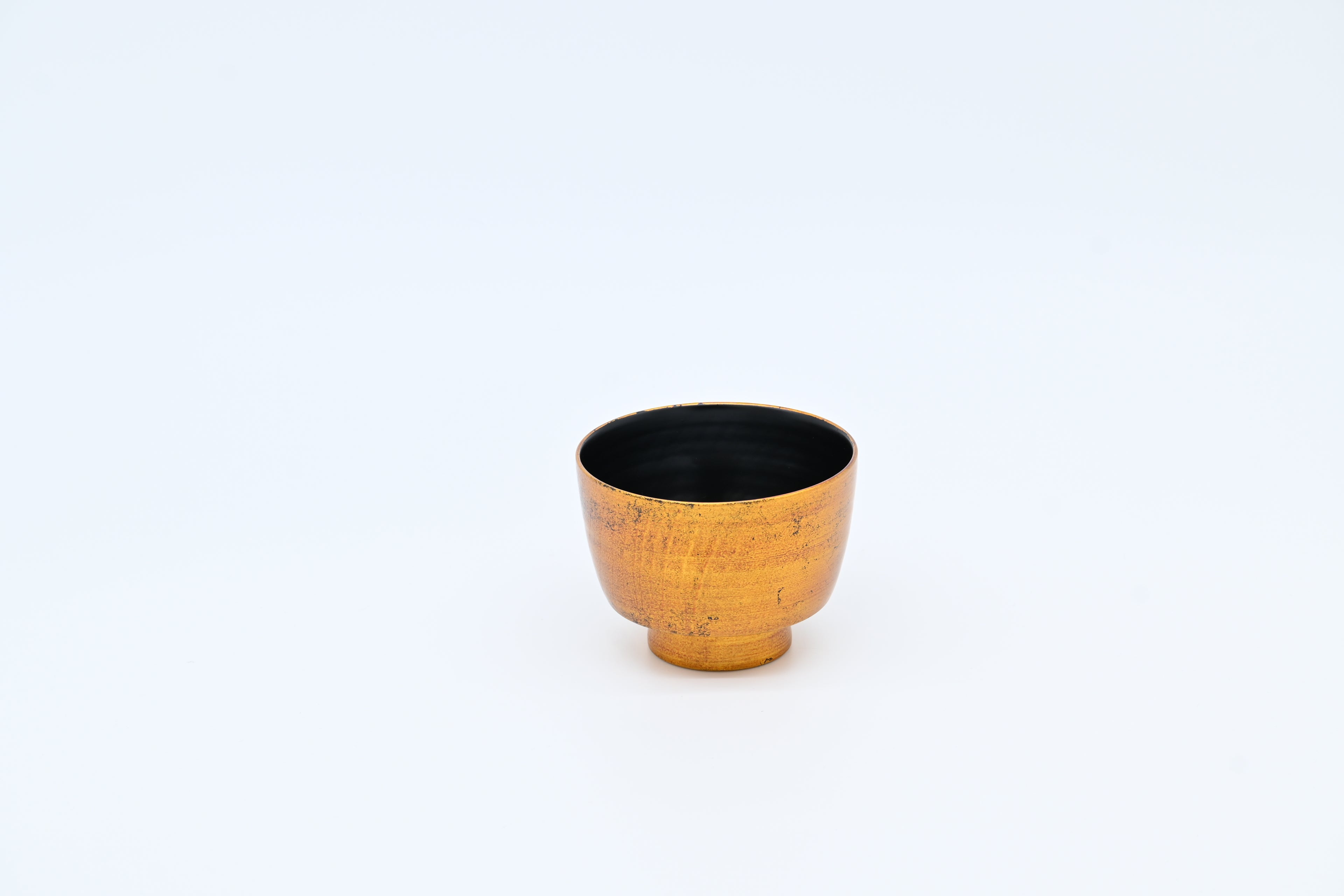 木漆工とけし　壺椀　金（小低)/Moku-Shikko Tokeshi — Tsubowan Bowl (Small/Low) / Gold