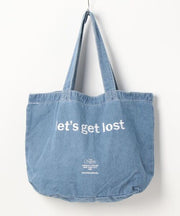 DENIM TOTE Let's Get Lost