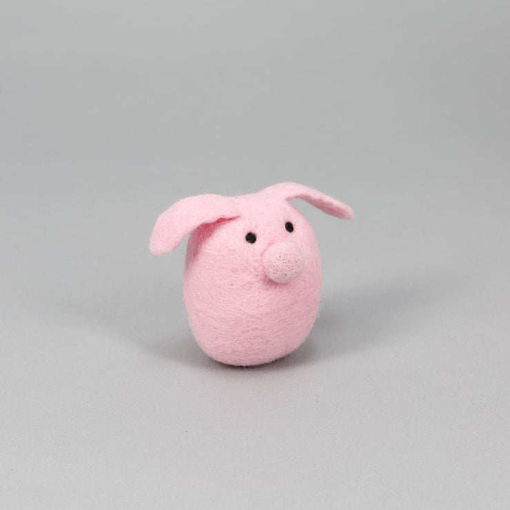 FELTED WOOL PIG