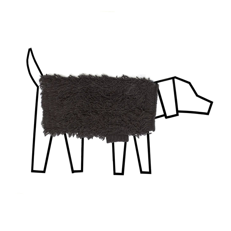 HAIRY SWEATER - BLACK